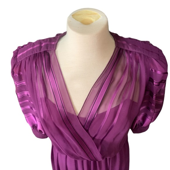 Purple sheer dress- vintage - Picture 3 of 8